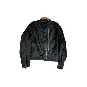 Joe Rocket Black Lined Full Zip Front Motorcycle Moto Jacket Size Large